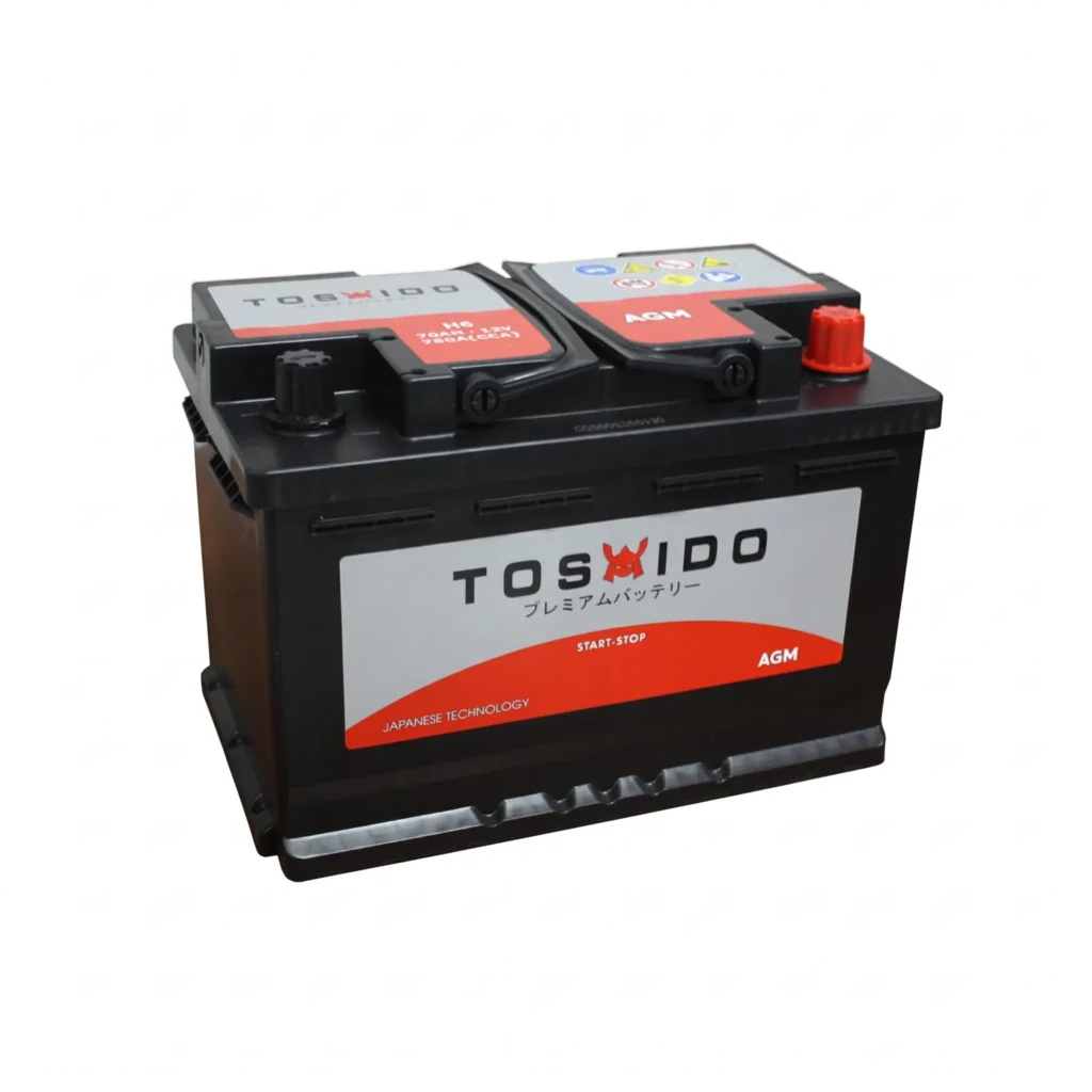 Аккумулятор TOSHIDO AGM H6 - 70Ah, обратная полярность